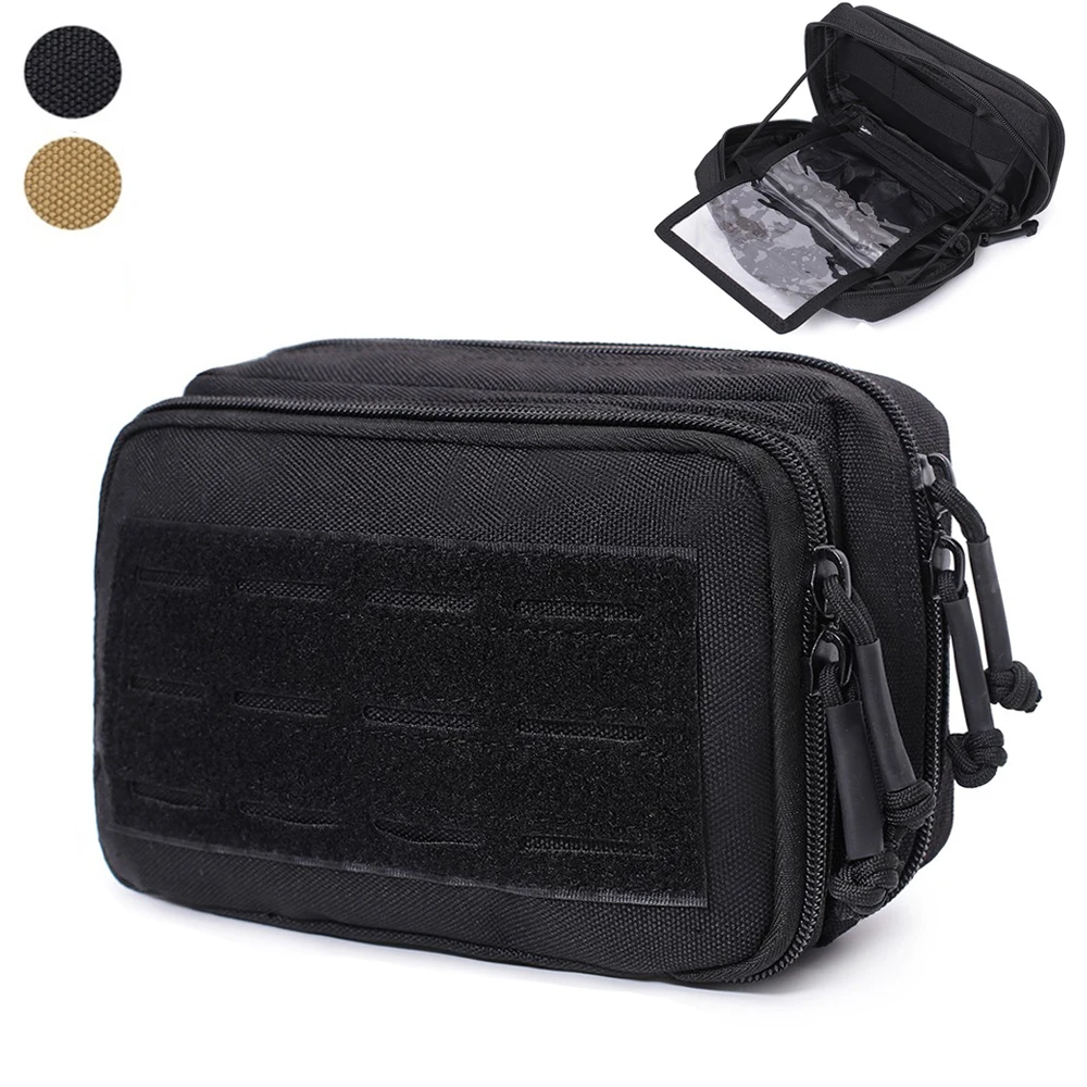 

1000D Molle Pouch Tactical Double Layer Waist Pack EDC Utility Tool Pouch for Backpack Vest Outdoor Hunting Accessory Bags