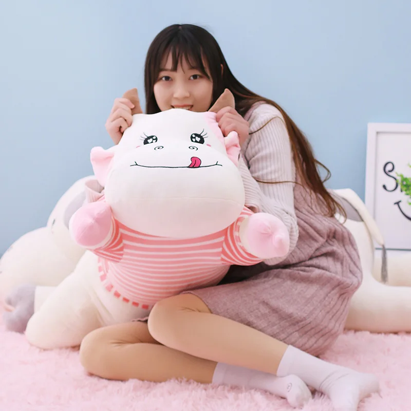 Новые милые гигантские коровы плюшевые игрушки мягкие в виде крупного рогатого