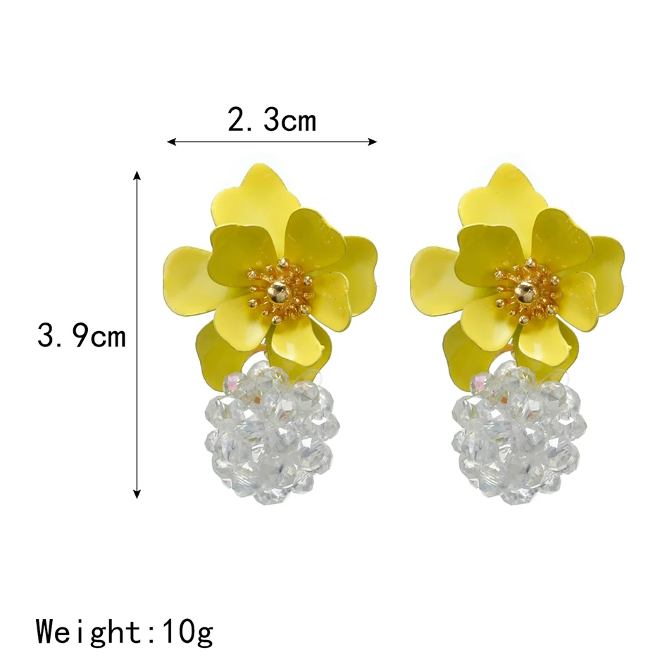 Женские массивные серьги Match Right с жемчугом и цветком модные для женщин висячие