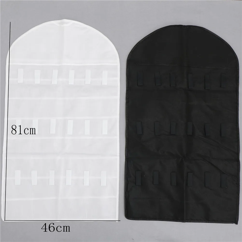 

Двухсторонний хранения Дисплей мешок ювелирных изделий 32 Кармана подвесной органайзер для украшений серьги ожерелье ювелирные изделия Ди...