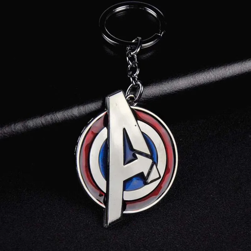 10 шт./партия модные ювелирные изделия брелок Супергерой Комиксов Marvel Капитан Америка логотип Мстители брелок для мужчин аксессуары
