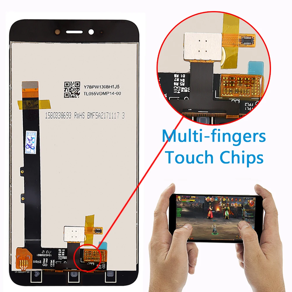 10 точечный сенсорный экран для Xiaomi Redmi Note 5A 2 Гб ОЗУ ЖК дисплей 5 дюйма дигитайзер