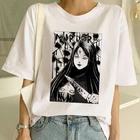 Ужас комиксов Джунджи Ito женская футболка женская уличная Harajuku футболка Tumblr гранж летние Kawaii Топ для женщин