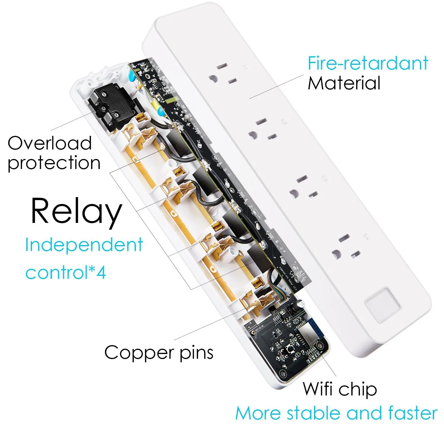 Wifi Smart Power Strip USB Outlet Surge Protector US Plug Sockets Switch индивидуально дистанционное управление