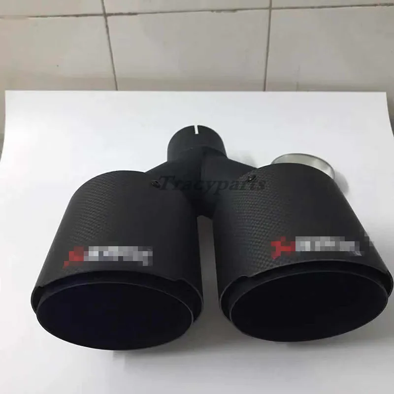 1 шт. Akrapovic 63 мм в 89 из универсальной черной нержавеющей стали + Наконечники