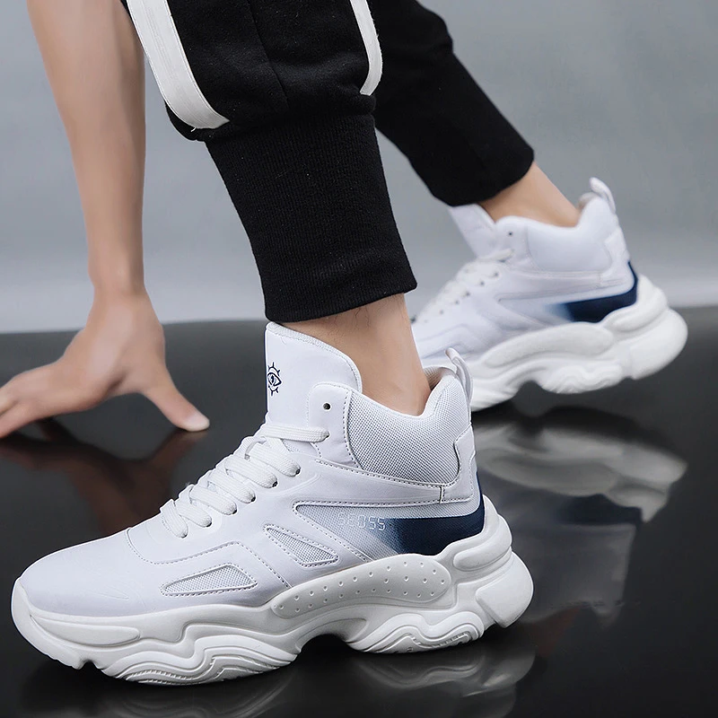 UPUPER/модные брендовые кроссовки с высоким берцем мужская повседневная обувь