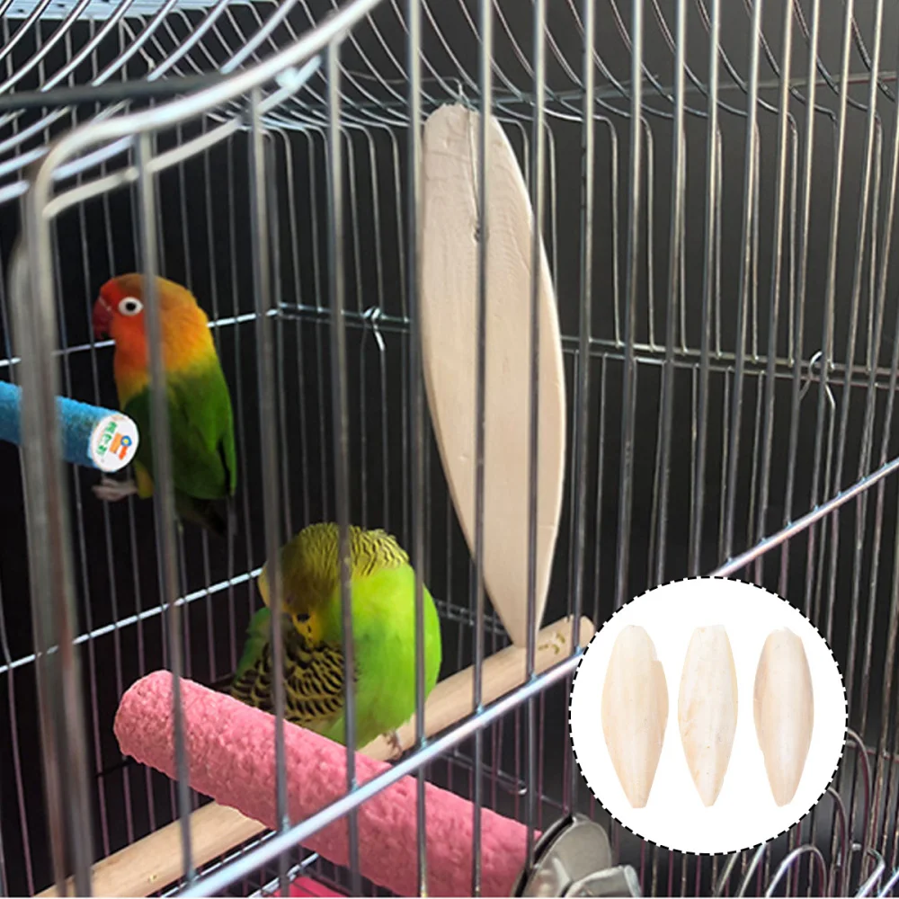 

3 Pcs 14-18cm Parrot Hanging Cuttlebone Pendant Pet Training Chewing Molar Calcium Teeth Grinding Cuttlebone for Balcony