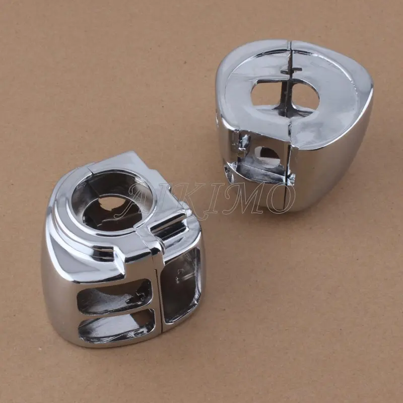 Хромированный алюминиевый чехол на руль мотоцикла для Harley Dyna Sportsters Softail V-Rod Touring