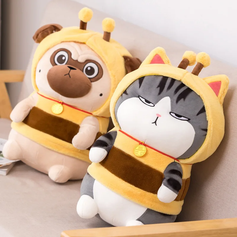 

Stuffed Plush Cat Toys Pillow 30~50cm Kawaii Sleeping Pillow Cute Cat Sleeping Doll Plush Toy Children Birthday Present