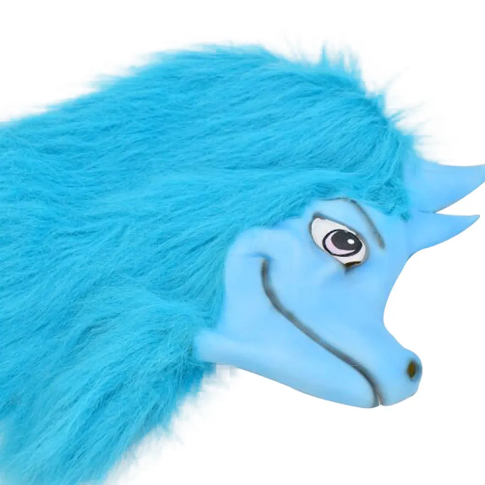 2021 Аниме-фильм Raya и Последний Дракон Костюм Сису Головной убор из латекса Голубой парик для взрослых на Хэллоуин, карнавал, косплей, вечеринку.