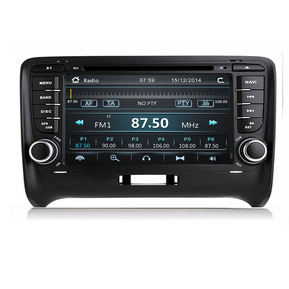 7 ''для AUDI TT MK2 автомобильный DVD GPS стерео плеер головное устройство 2006 2019 Bluetooth