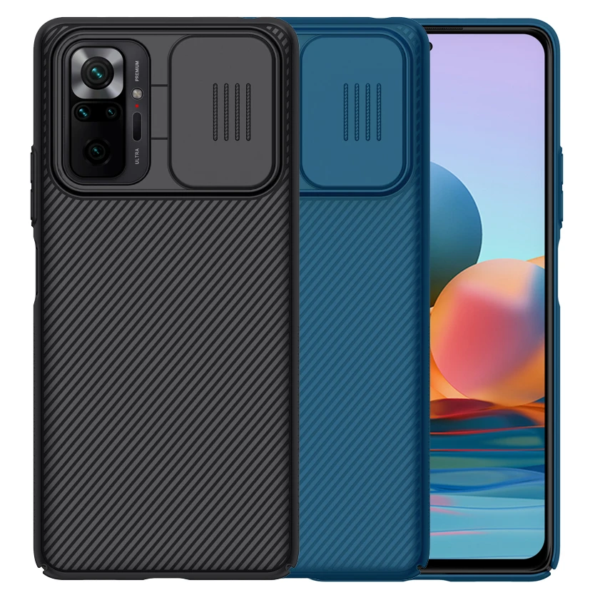 

For Xiaomi Redmi Note 10 Pro Case NILLKIN Slide Cover Camera Protection Case For Xiaomi Redmi Note 10 Pro Max Cover Anti-skid