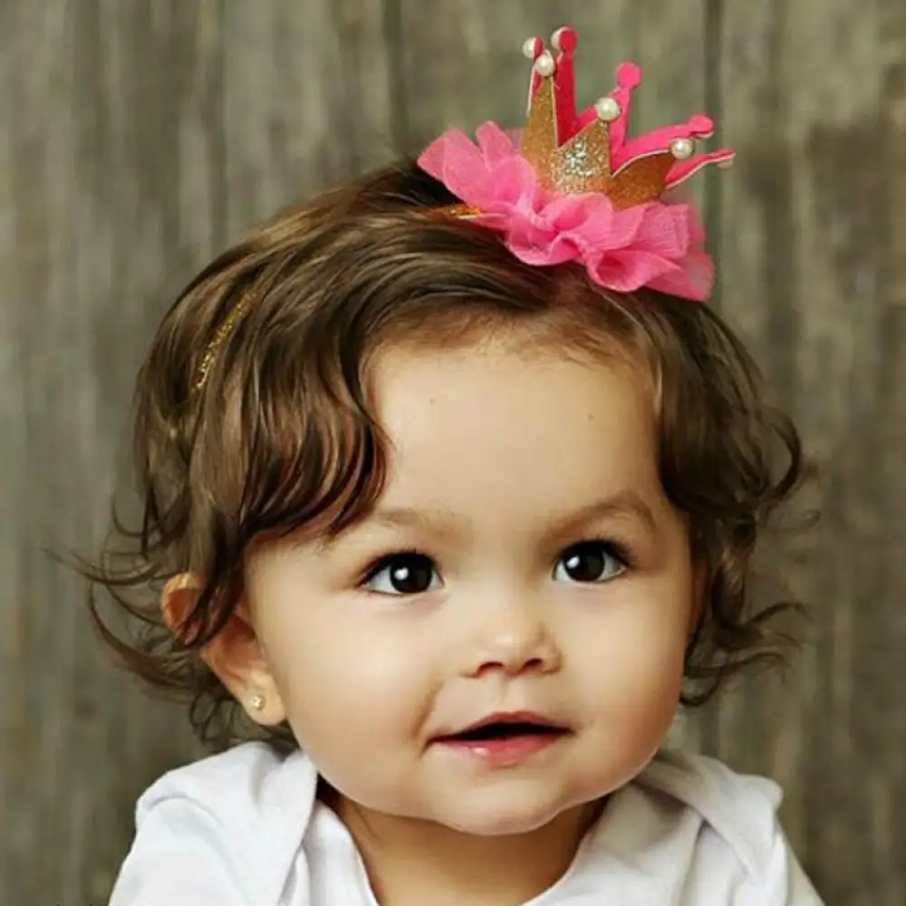 1 шт. милая эластичная повязка на голову с кружевом и жемчугом для девочек