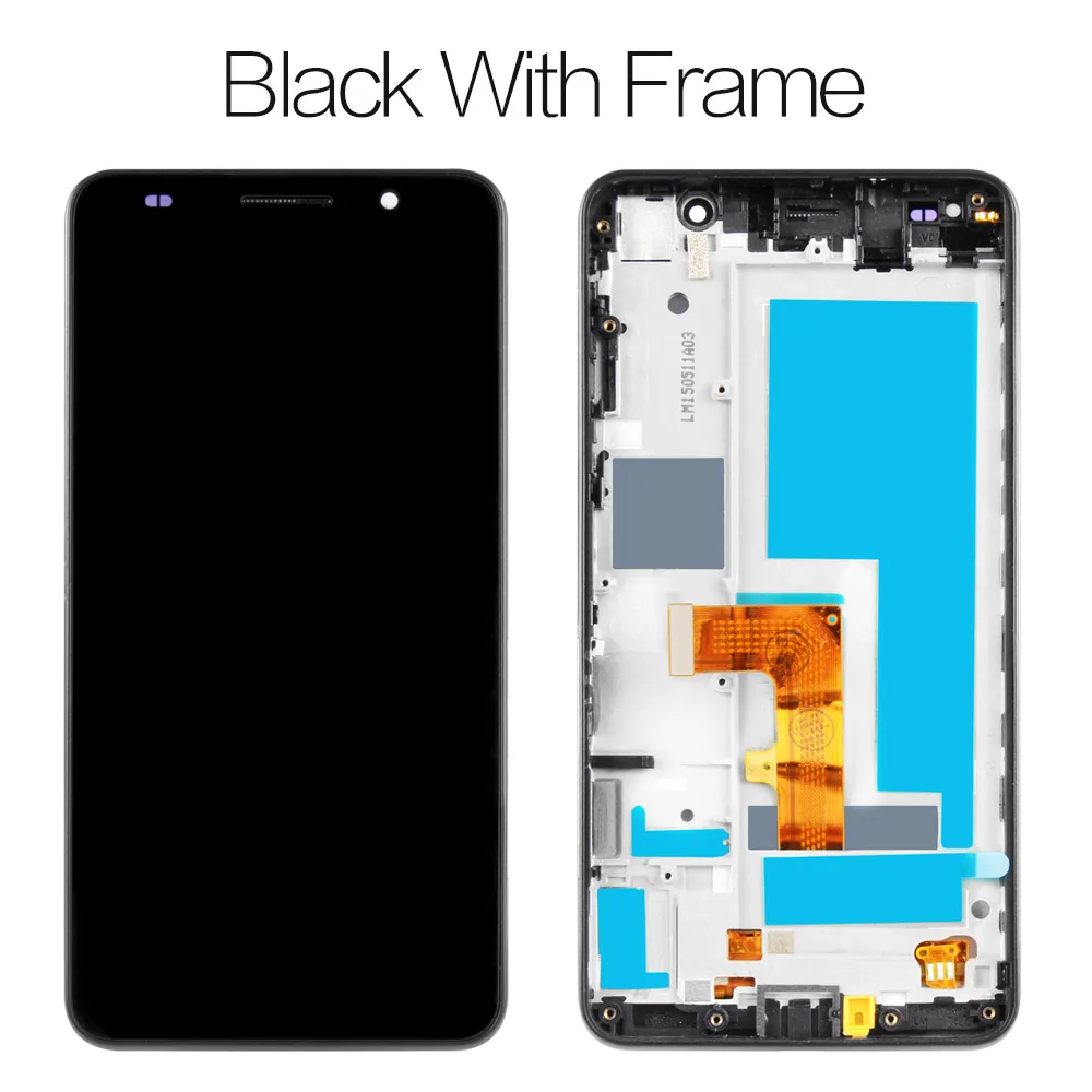 black with frame Без битых пикселей 5,0 ''дисплей для HUAWEI Honor 6 lcd кодирующий преобразователь сенсорного экрана в сборе H60-L02 H60-L12 H60-L04 - Цвет: black with frame