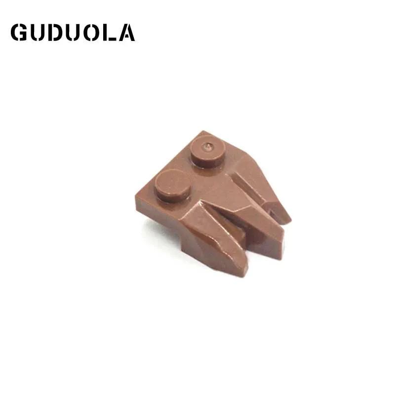 Guduola-Placa de ladrillo especial 1x2 con roca tallada (27261), bloques de construcción MOC, juguetes educativos DIY, 10 unids/lote