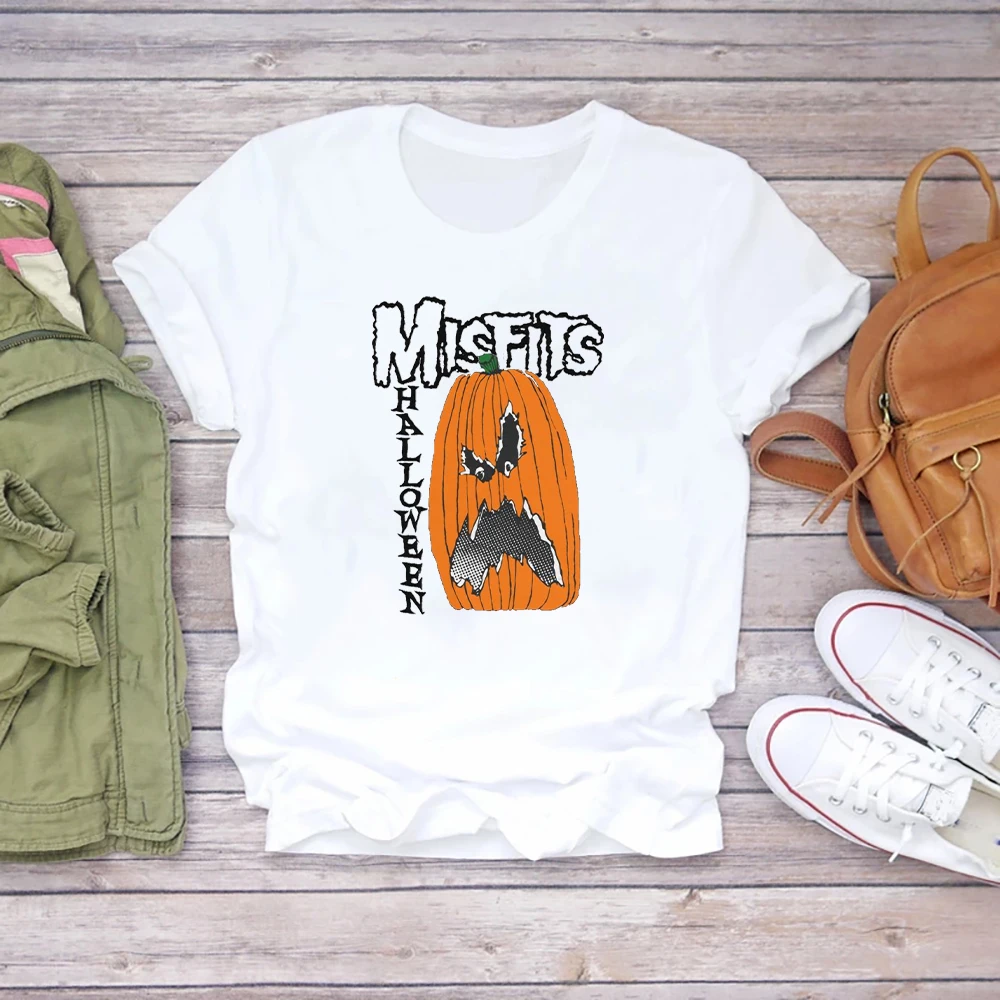 

Funny Halloween Pumpkin Vegan T shirt Skeleton Dancing Halloween Top Vintage Top Female Aesthetic Art Weirdgirl