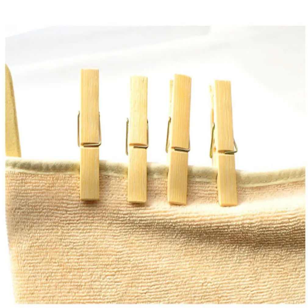 

20 шт./компл. многофункциональные простые домашние принадлежности удобное белье из натурального бамбука ветрозащитные зажимы модные колышк...