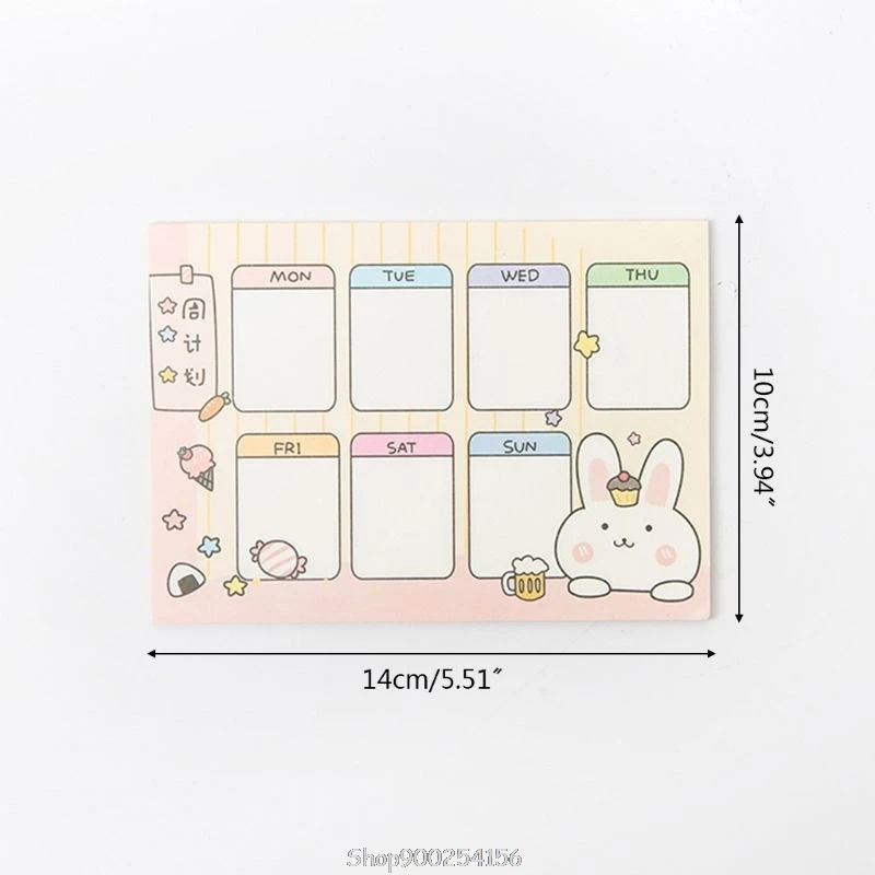 

8pcs Kawaii Memo Pad Cute Cartoon N Times Sticky Notes Notebook To Do List School Supplies N11 20 Dropship