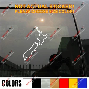 Новая Зеландия карта контурная Наклейка Kiwi автомобиль виниловая фотография bkgrd