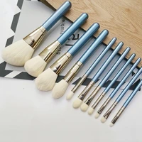 11pcs sky blue makeup brush super soft fiber make up brushes set foundation powder blush blending eyeshadow brush cosmetic tools
