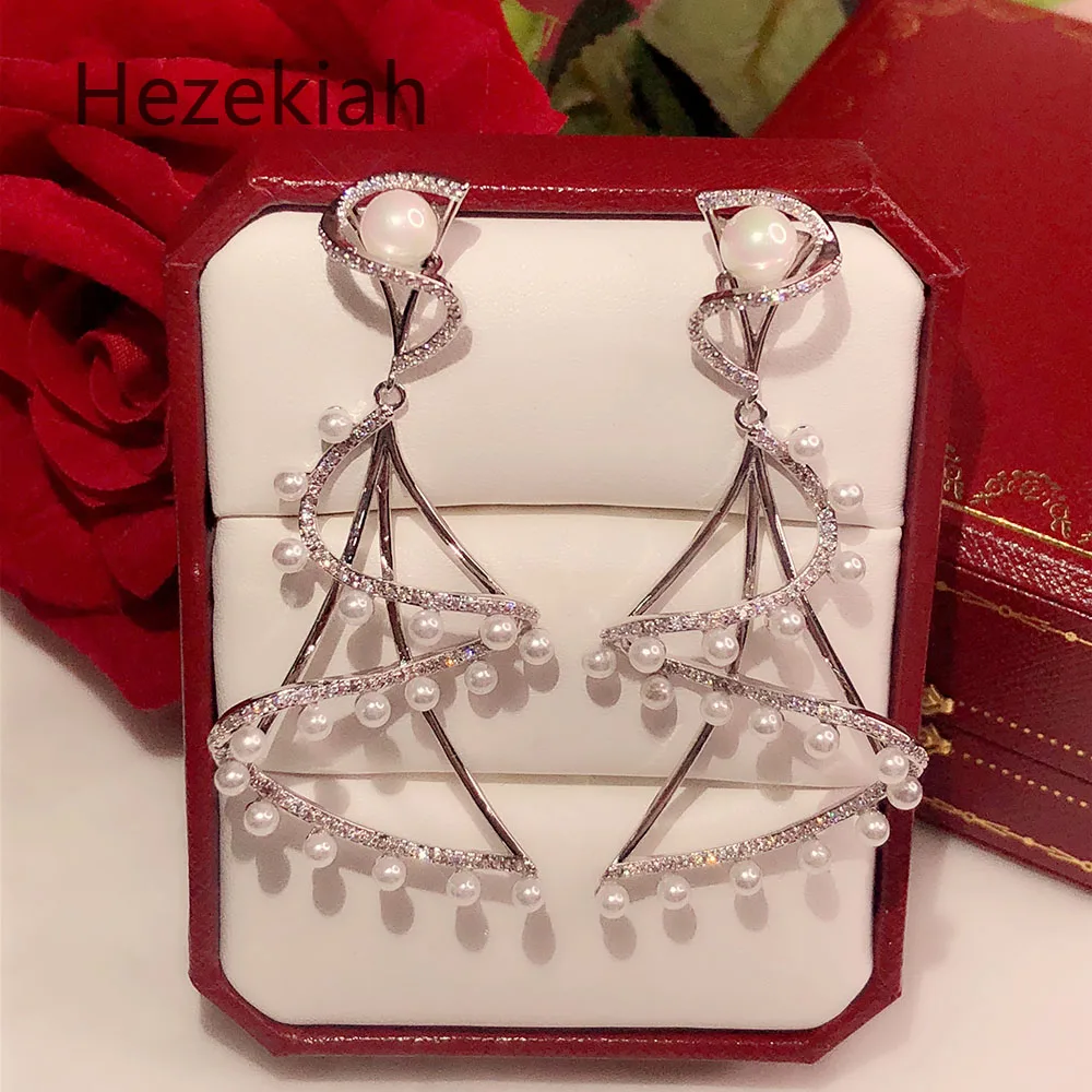 Hezekiah игольчатые серьги для свадебного платья невесты темпераментные и модные