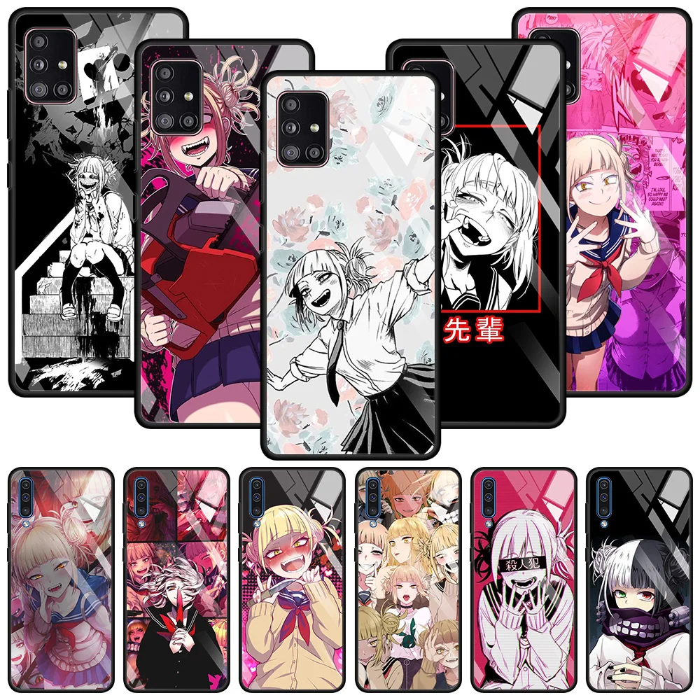 

Tempered Glass Phone Caso For Samsung Galaxy A51 A71 A21s A31 A72 A52 A41 A01 A91 A11 Cellphone Fundas Sad Japanese Anime