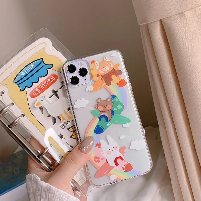 Милый корейский Ретро чехол для телефона iPhone 11 Pro Max XR XS X 7 7Plus 8 Plus силиконовый