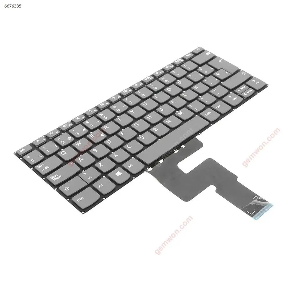 Аксессуары для ноутбука сменная клавиатура LENOVO IdeaPad 320-14ISK 320S-14IKB 320S-14IKBR серая (без