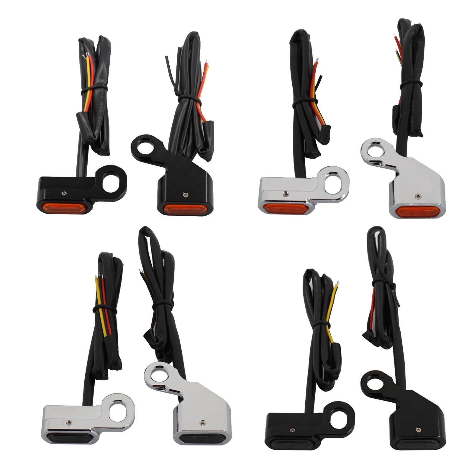 

2Pcs Motorcycle Front Turn Signal Indicator Running Light Blinker Fit for Harley Softails Sportsters Models