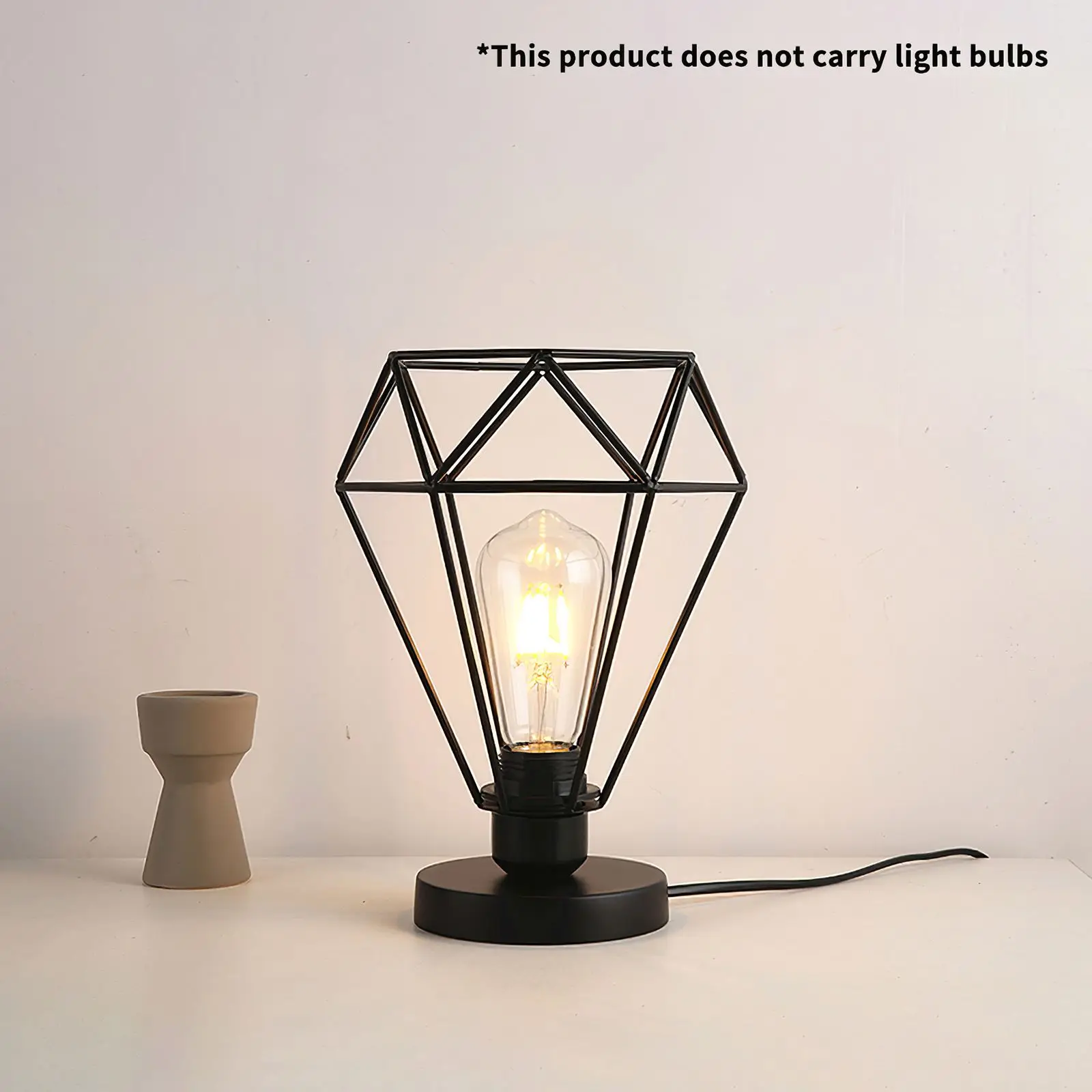 Металлическая настольная лампа железной клетке абажур Простой Модный Ретро