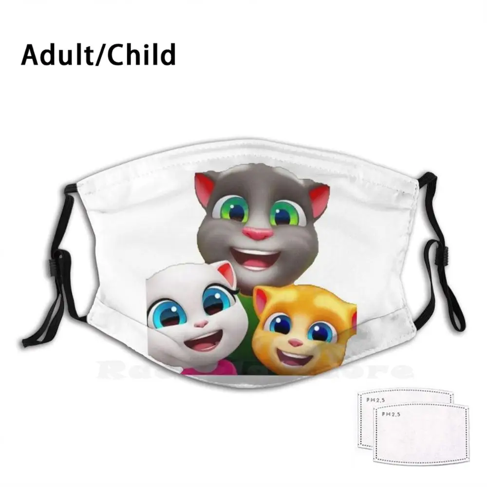 Говорящая Маска Хэнкс с принтом моющийся фильтр Забавный рот мой Говорящий Том