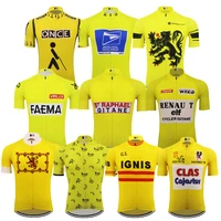yellow cycling jersey ropa ciclismo short sleeve bike wear mtb jersey 10 style cycling clothing bicycle coat