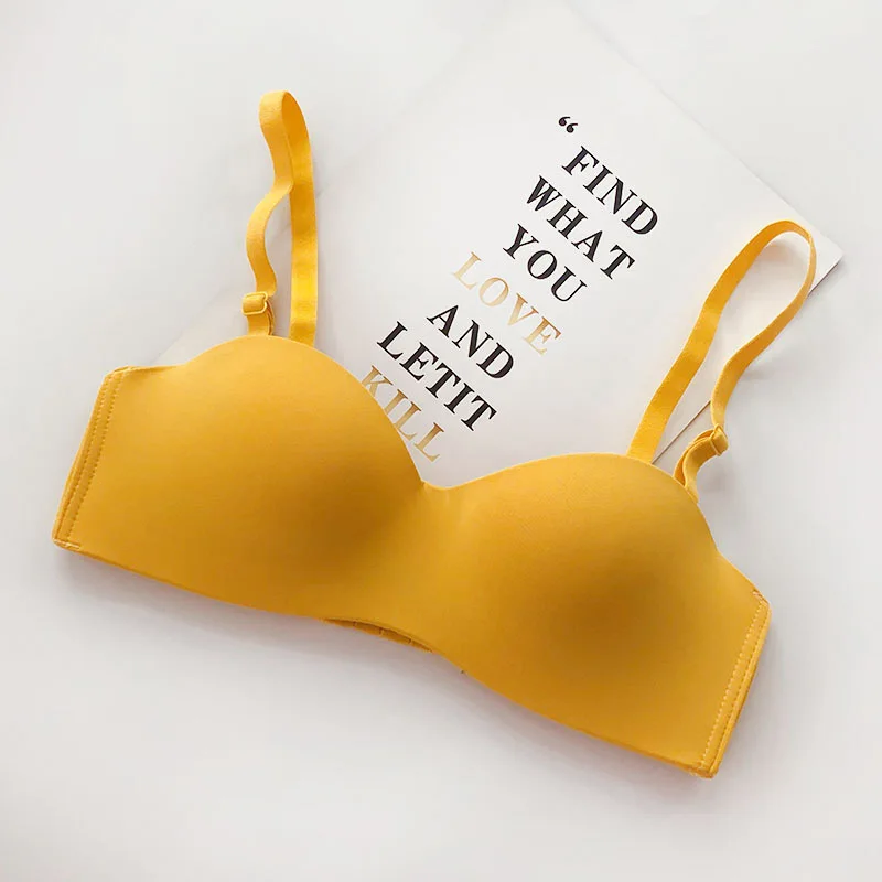 1 шт. Женский бесшовный бюстгальтер с пуш-ап без косточек подкладкой антитонкой