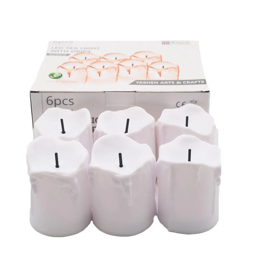 6PC Flameless LED Candle Light Simulated Electric Flickering Tea Lamp Wedding Christmas Party Home Decor |