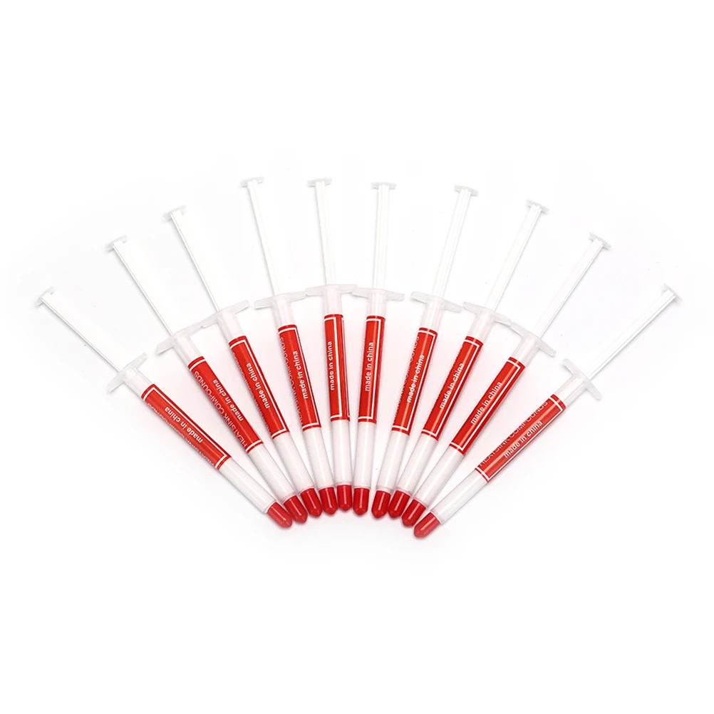 2 шт./лот Термопаста для охлаждения ПК процессор с белым силиконовым теплоотводом