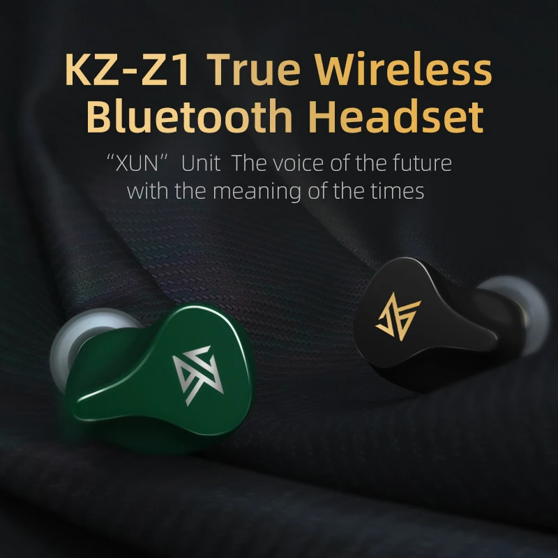 KZ Z1 TWS настоящие беспроводные наушники Bluetooth V5.0 Двойные магнитные динамические с