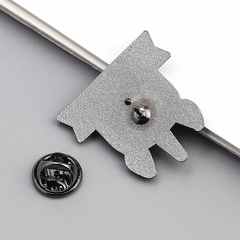 Мультяшная эмалированная булавка четыре стиля значок для рубашки единорог буквы