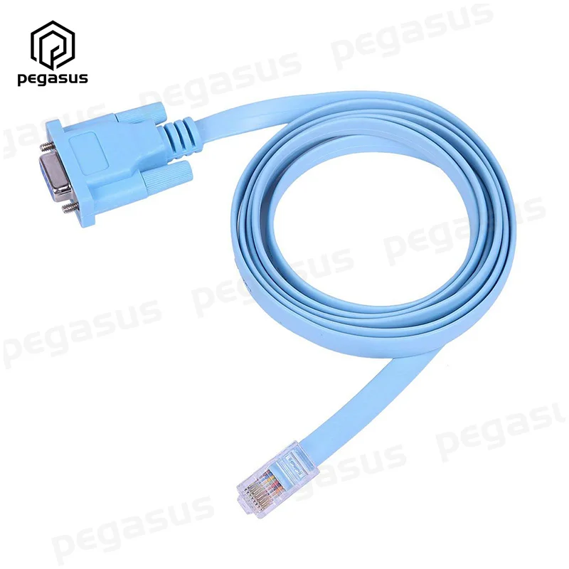 1 5 метров RJ45 8P8C штекер к 9-контактному RS232 RS-232 DB9 разъем маршрутизатора синий