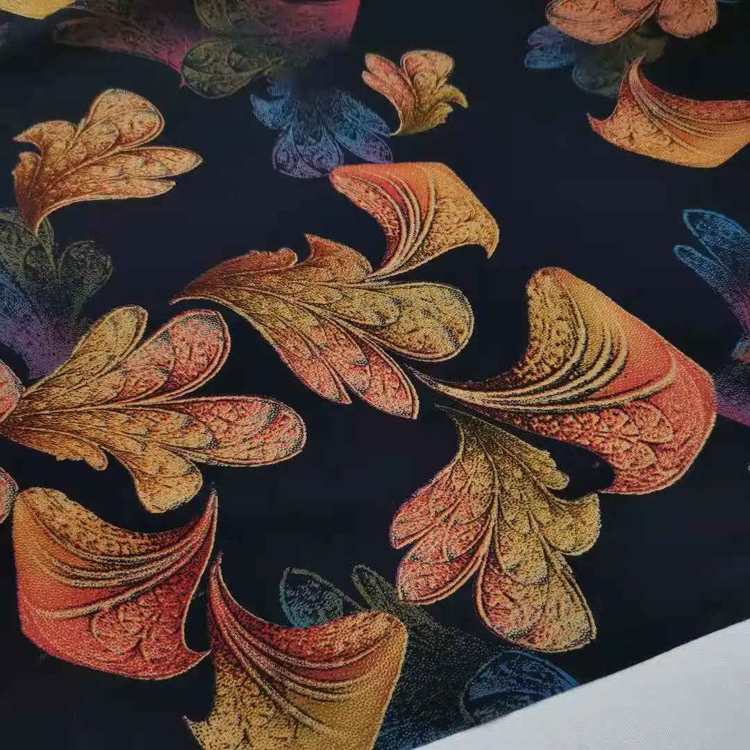 Вискозы с рисунком кулирный гладкий шелк тутового реактивной охлаждения верхом