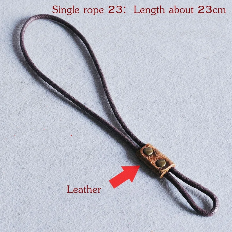 Wholesale Key Holder keychain Rope Retro Leather Key Chain Neck Rope Card Pack Parts 49cm 23cm 15cm Durable Portable Cheap K19