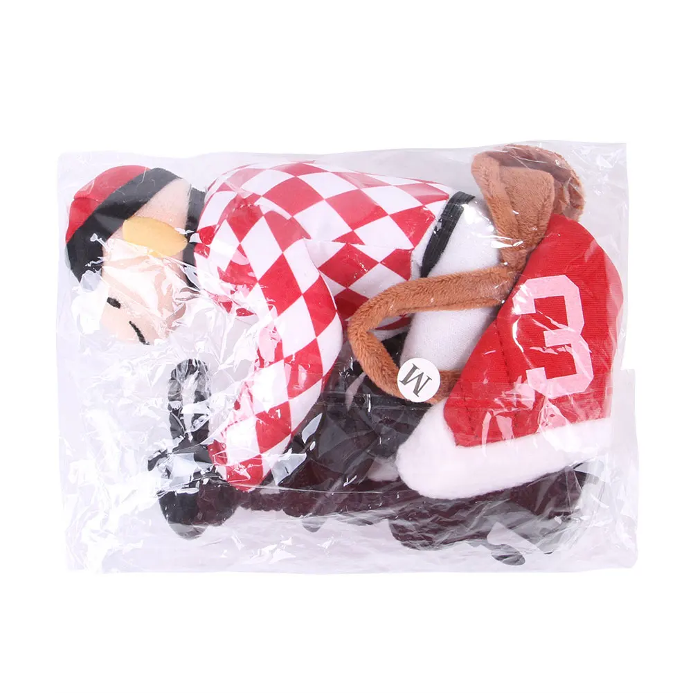 

Funny Dog Santa Claus Riding Costume Adjustable Christmas Funny Pet Cosplay Clothing Pet Party Cloth