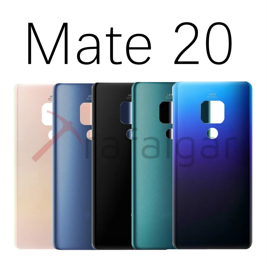Для huawei mate 20 Lite Крышка для батареи Задняя стеклянная панель Задняя Дверь Корпус чехол для huawei mate 20 Pro крышка для батареи mate 20 окно