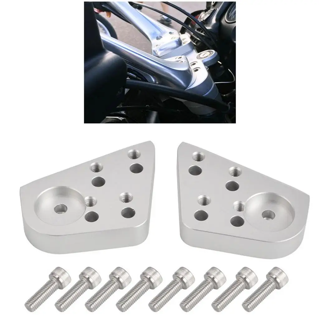 

Handlebar Risers Motorcycle Accessories CNC Handlebar Riser Up Clamp Assembly fit for BMW R1100RT 1994-2001 R1150RT 2001-2003