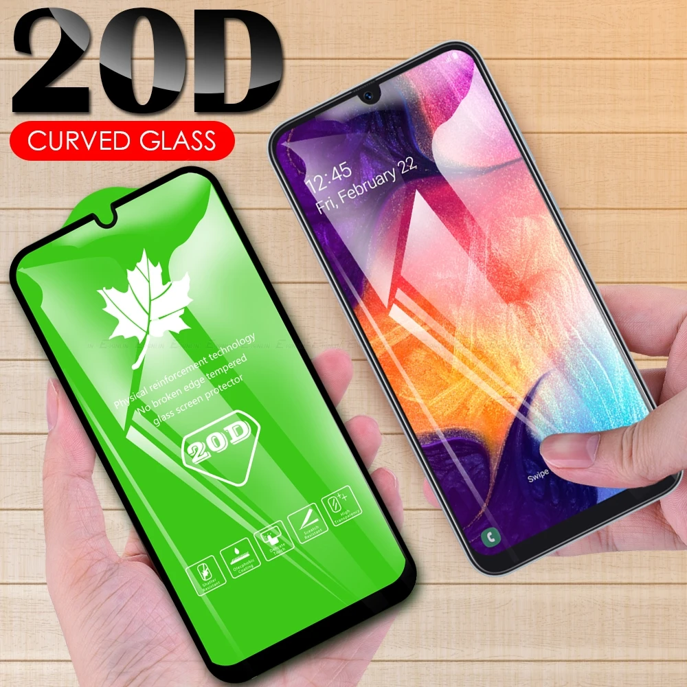 

20D Full Cover Tempered Glass For Samsung Galaxy A90 5G A70 A60 A50 A80 A40 A30 A20 A20e A10 A10e Screen Protector Film
