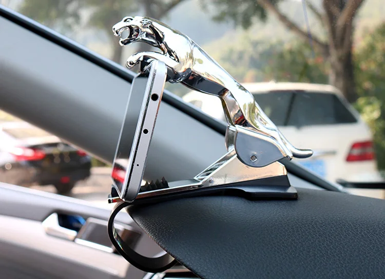 Car Phone Holder Leopard Cheetah 360 Degree GPS Navigation Dashboard Phone Holder For iPhone 8 Plus XS XR 11 Por MAX S10 Mate30