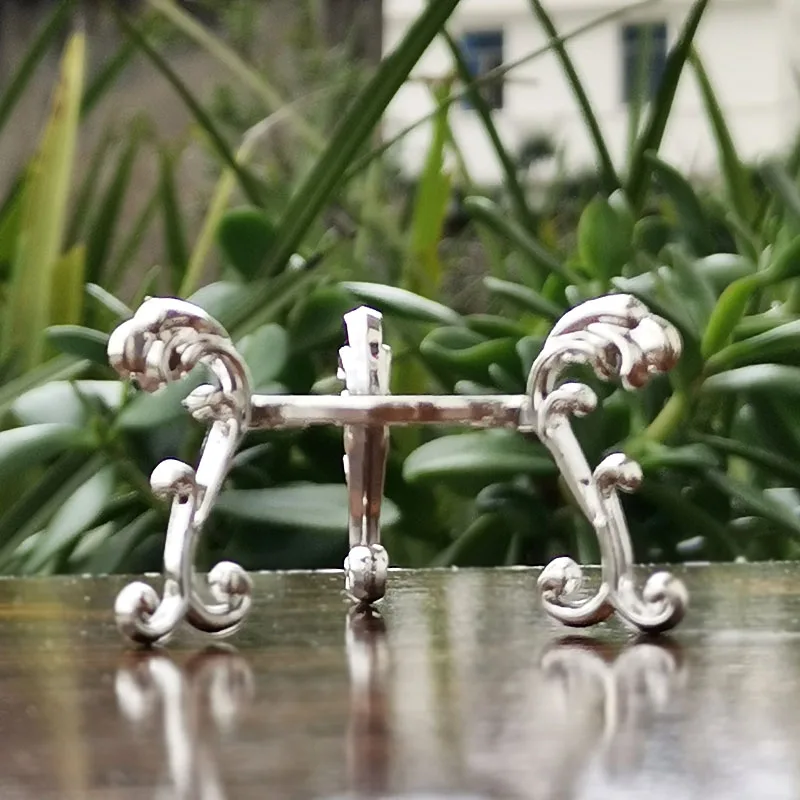 Настольная подставка с большим металлическим хрустальным шариком 1 шт. Декор для