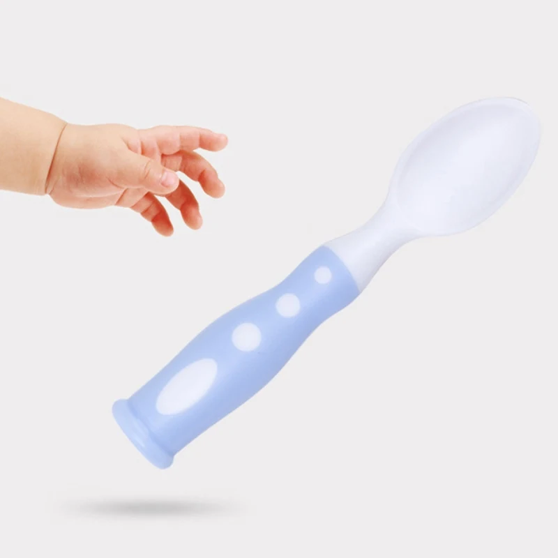 Juego de utensilios de pl&aacute;stico para ni&ntilde;os peque&ntilde;os, cucharas sin BPA aptas para lavavajillas, cubiertos de pl&aacute;stico de colores brillantes, Gr-3