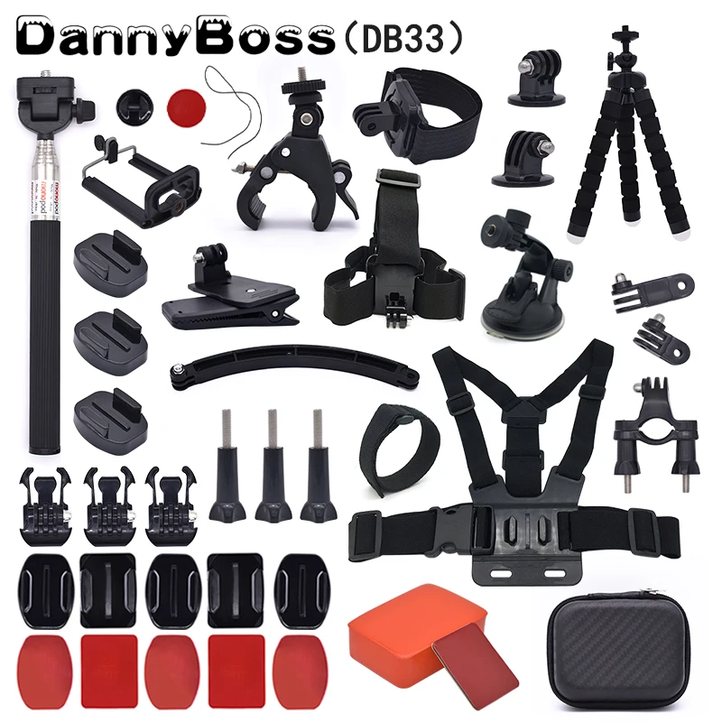 Для Gopro Аксессуары монопод Гибкая нога мини штатив адаптер крепление для hero 6 5 SJCAM