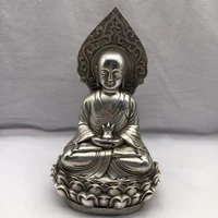 collect china fine workmanship cupronickel sculpture guanyin buddha metal crafts home decoration3