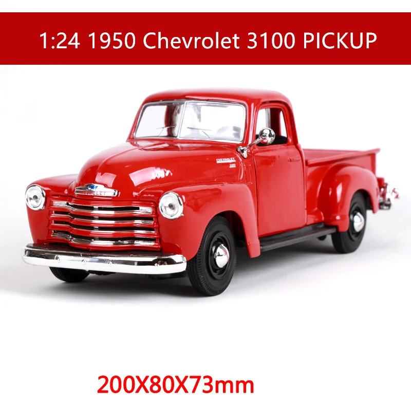 Бургундия Maisto 1:24 Chevrolet Ретро пикап моделирование Моделирование сплав модель автомобиля ремесла Коллекция игрушек инструменты подарок - Цвет: Бургундия
